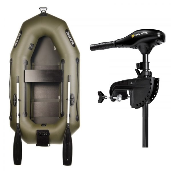Schlauchboot BARK 210 cm mit e-Motor MINNKOTA Endura C2 30